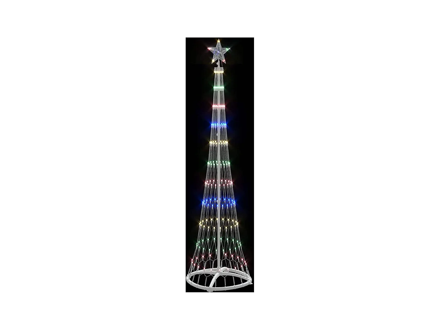 Arbre de Noël LED Multicolore 51 x 51 x 190 cm Métal