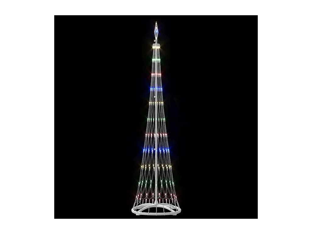 Arbre de Noël LED Multicolore 51 x 51 x 190 cm Métal