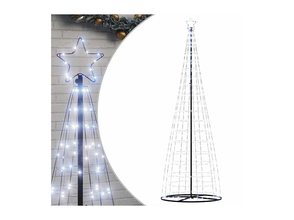Árbol de Navidad LED 550 LEDs blanco frío 304 cm
