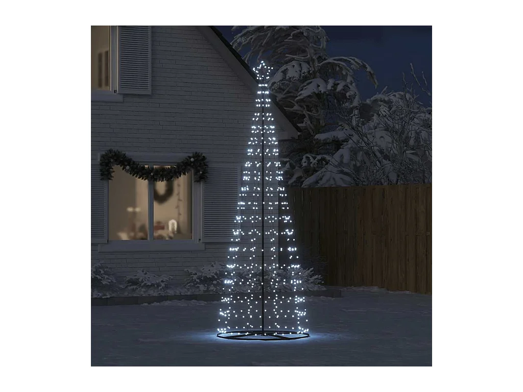 Árbol de Navidad LED 550 LEDs blanco frío 304 cm