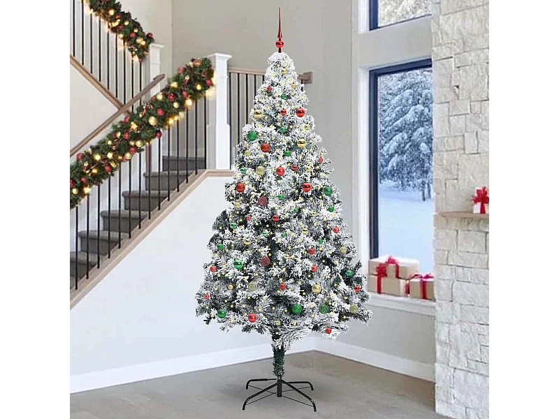 Sapin de Noël Blanc 300 cm PVC