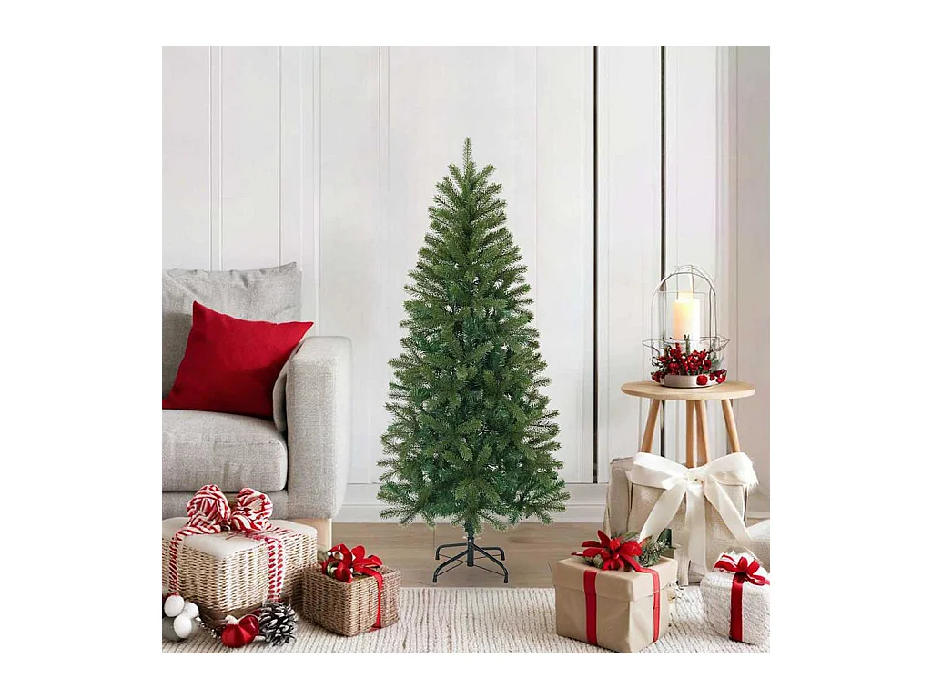 Árvore de Natal Artificial Verde 120 cm PVC, PE e aço