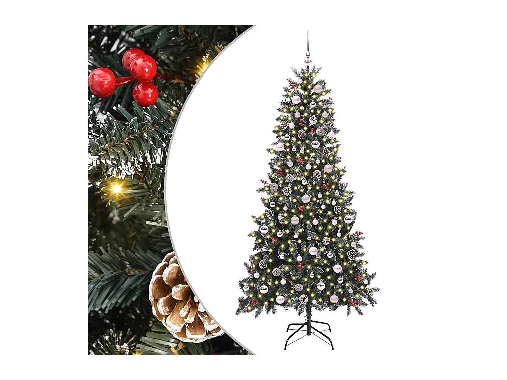 Sapin de Noël artificiel Vert 129,5 x 129,5 x 240 cm