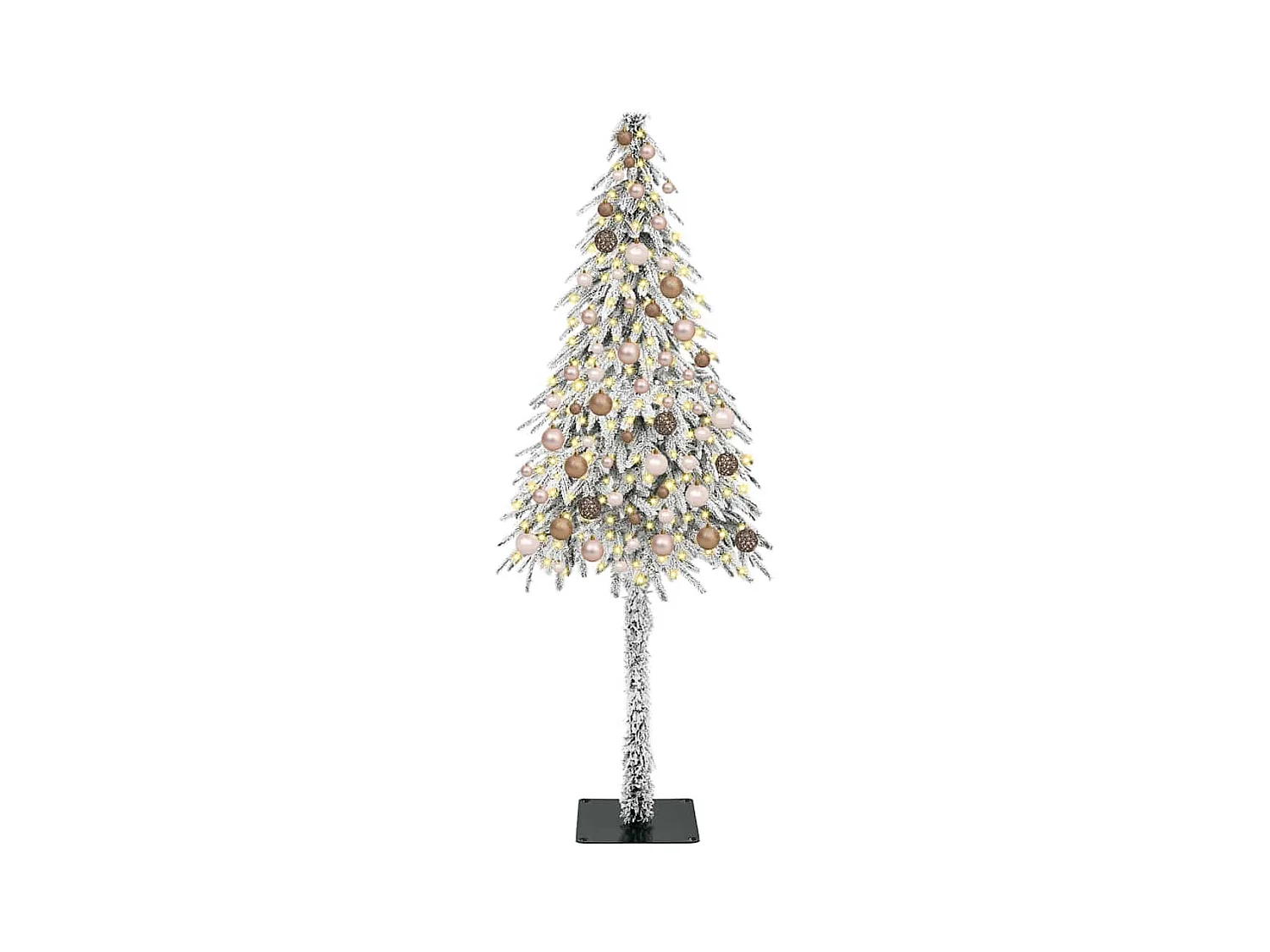Kerstboom met decoratieve touwlichten Wit 180 cm PE