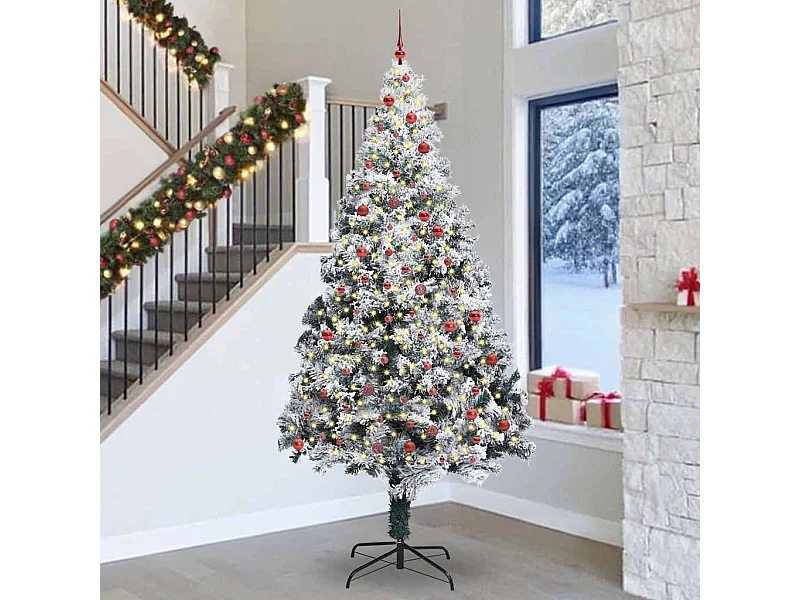 Sapin de Noël Blanc 300 cm PVC