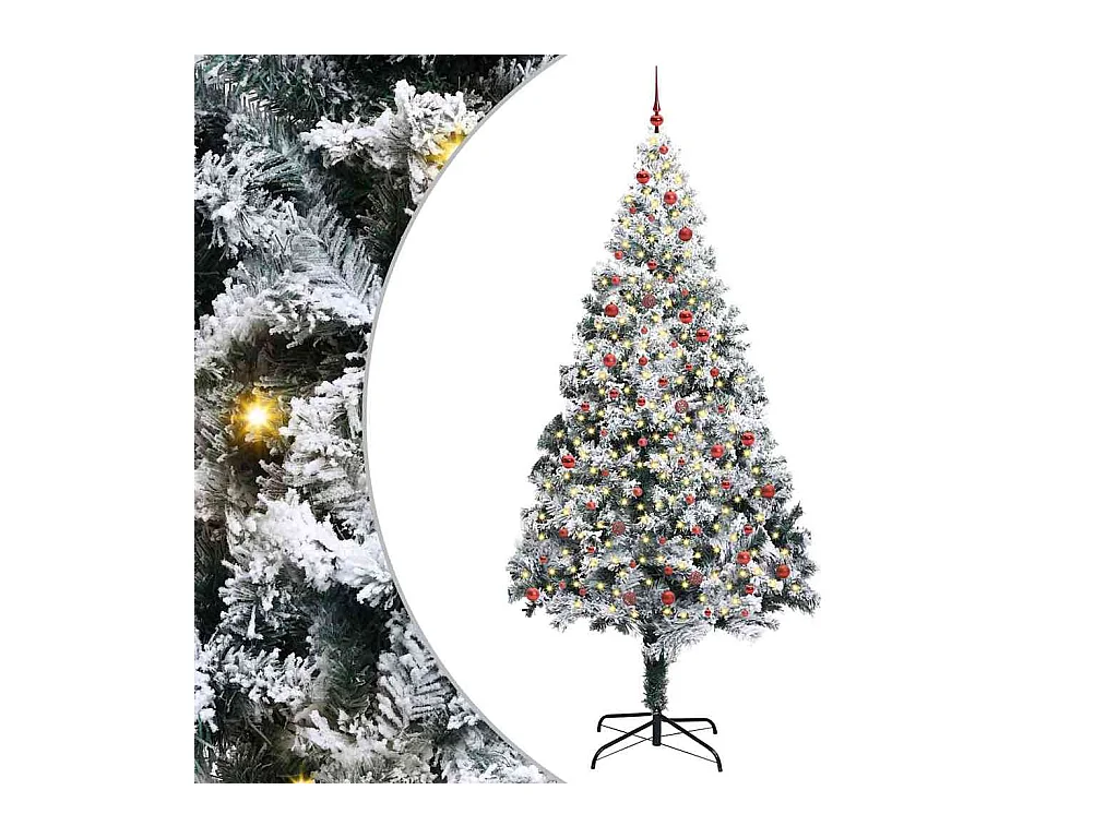 Sapin de Noël Blanc 300 cm PVC