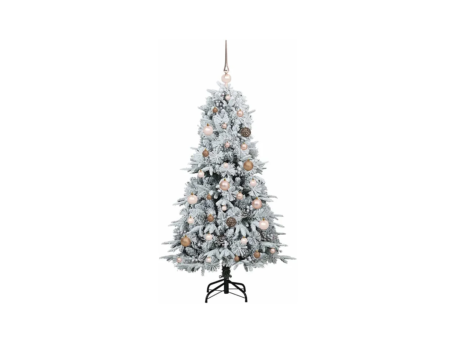 Kunstmatige Hinged Kerstboom met 150 LED Groen 150 cm PE en PVC