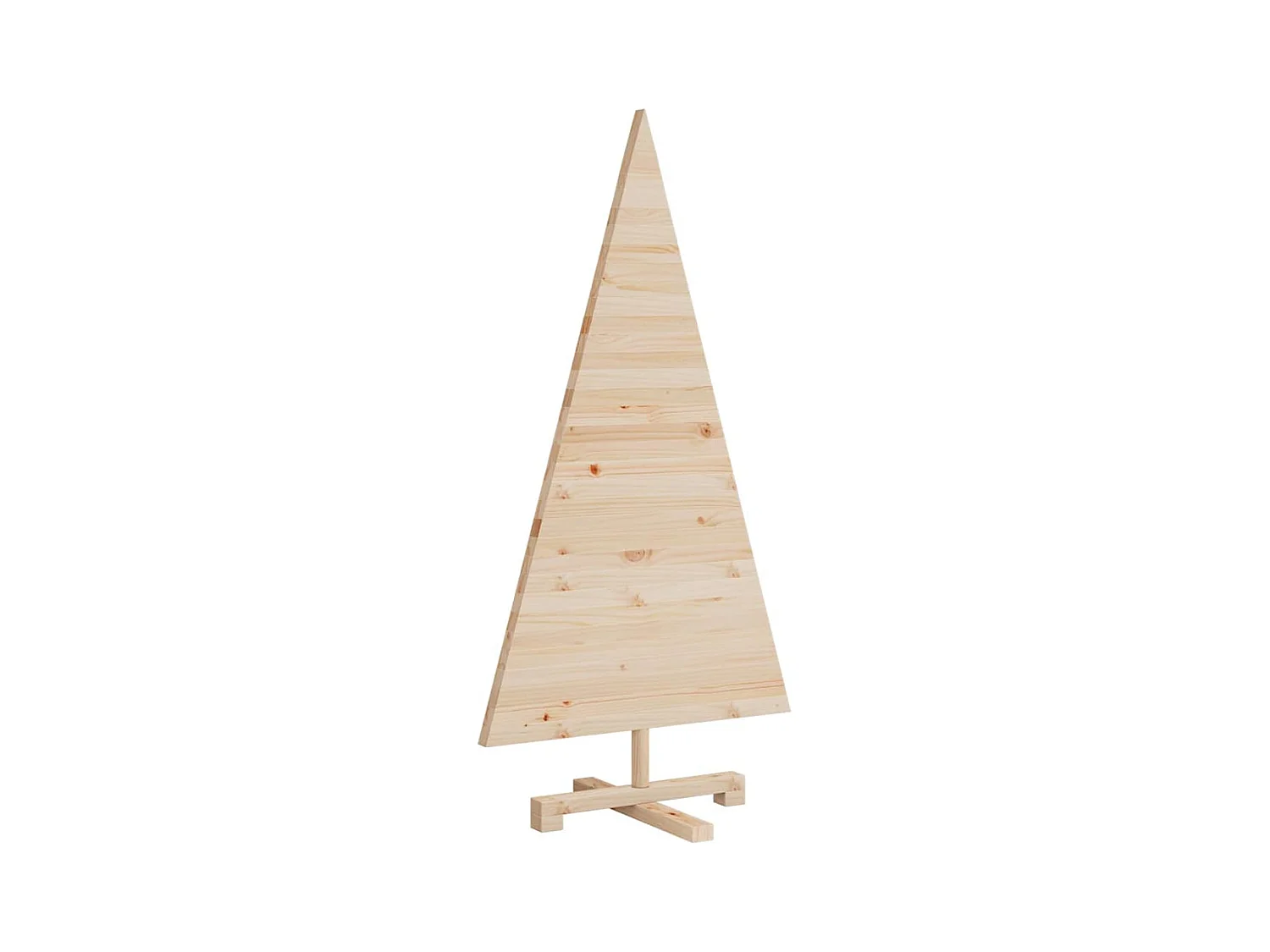 Arbres de Noël avec support Naturel 120 cm Bois massif en pin