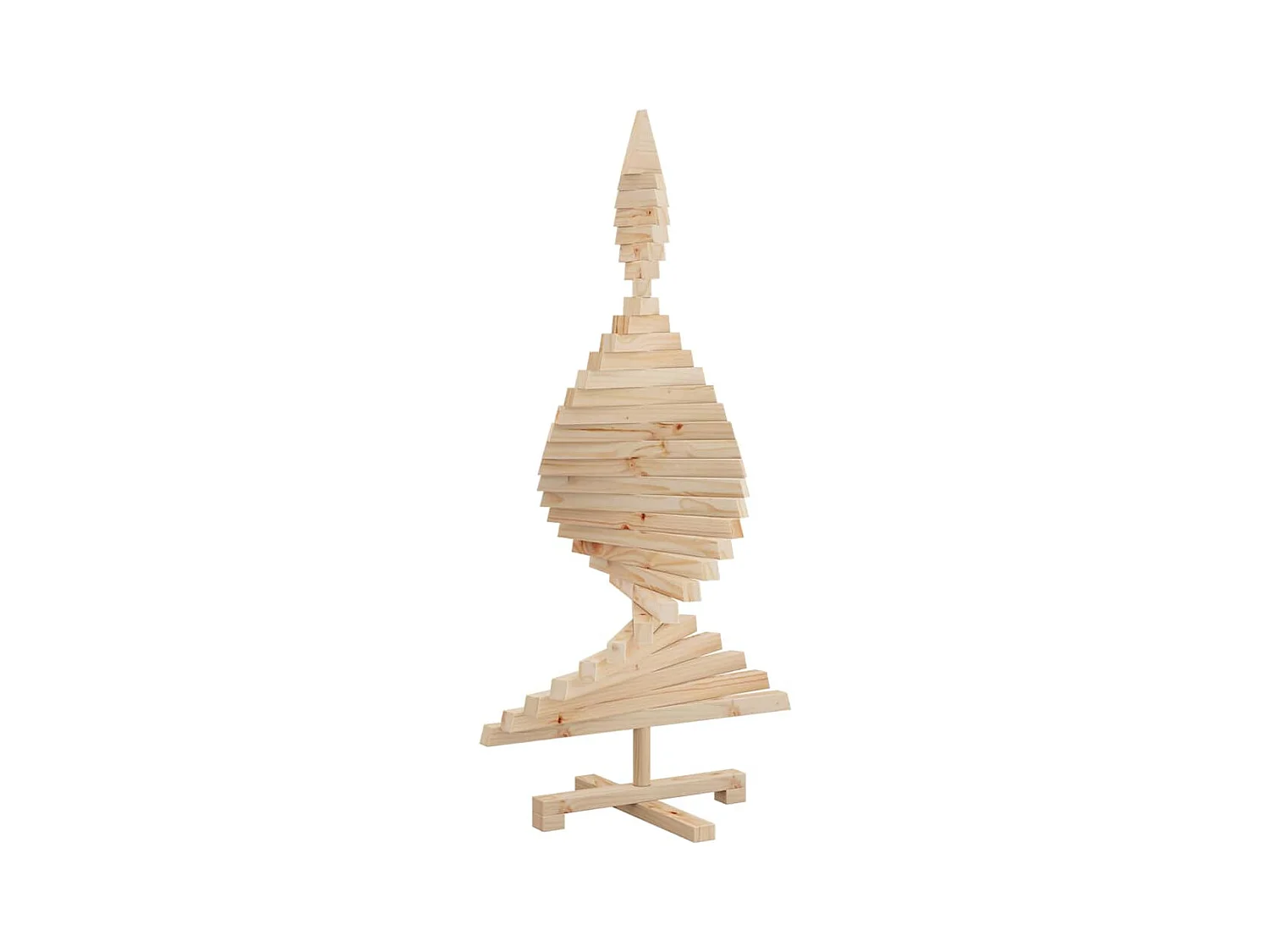 Arbres de Noël avec support Naturel 120 cm Bois massif en pin