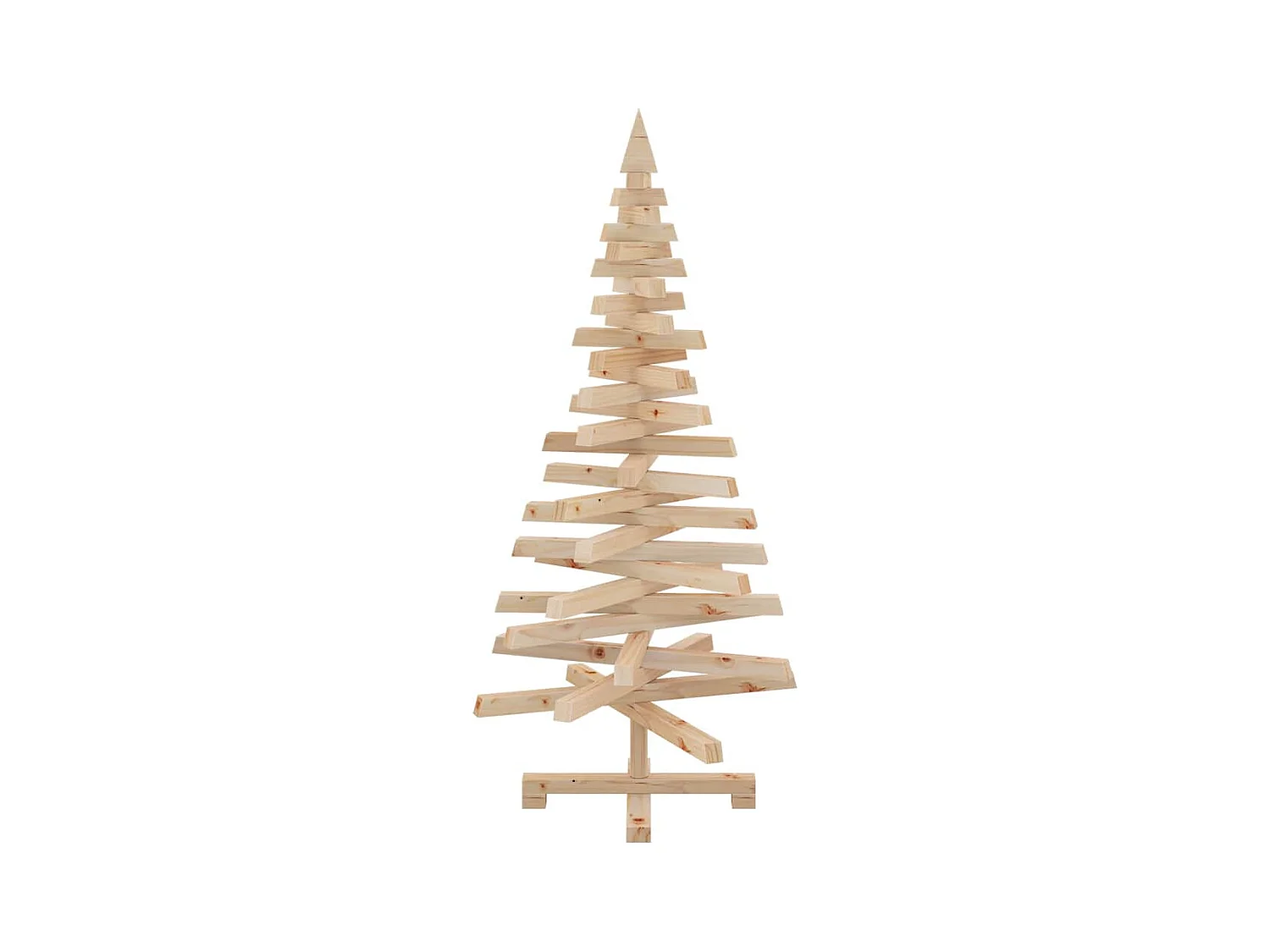 Arbres de Noël avec support Naturel 120 cm Bois massif en pin