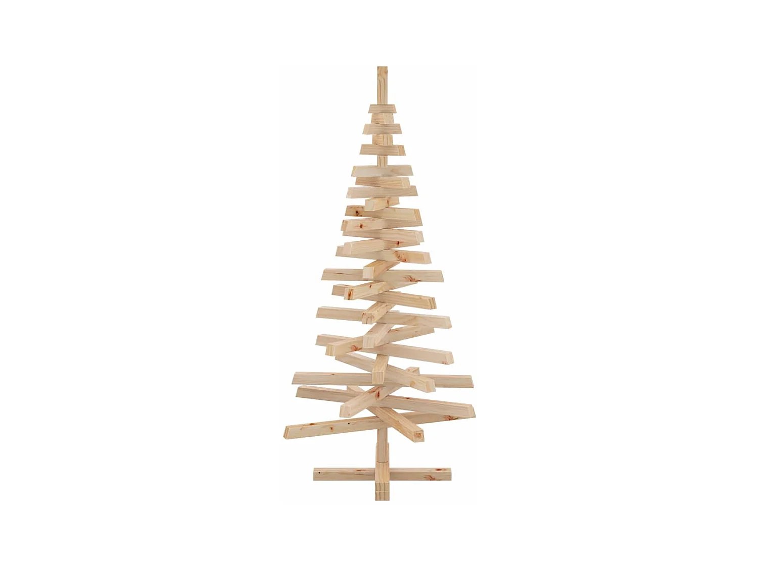 Arbres de Noël avec support Naturel 120 cm Bois massif en pin