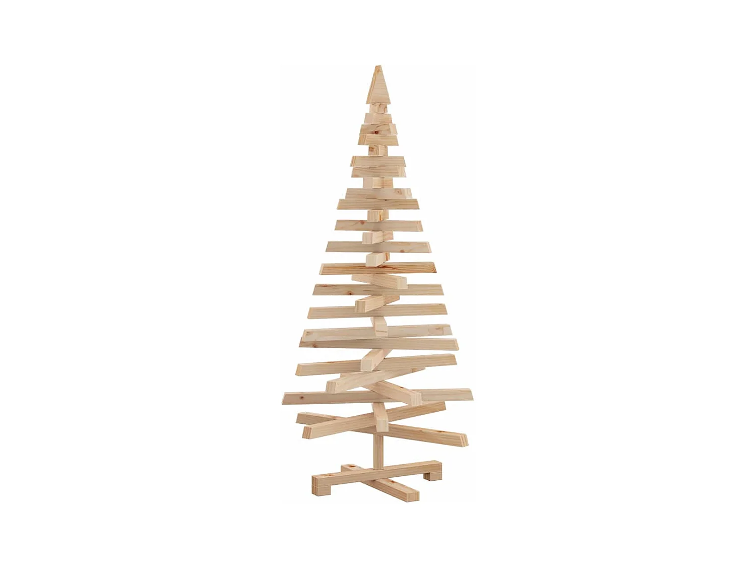 Arbres de Noël avec support Naturel 120 cm Bois massif en pin