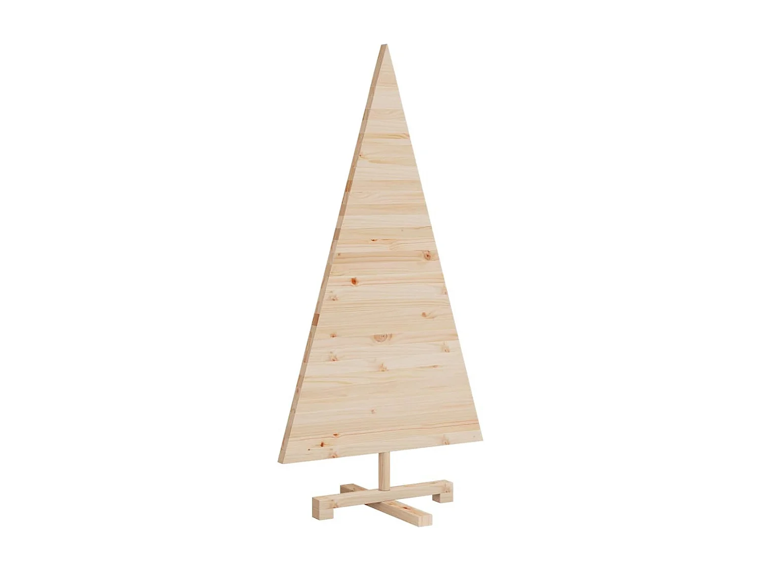 Arbres de Noël avec support Naturel 120 cm Bois massif en pin