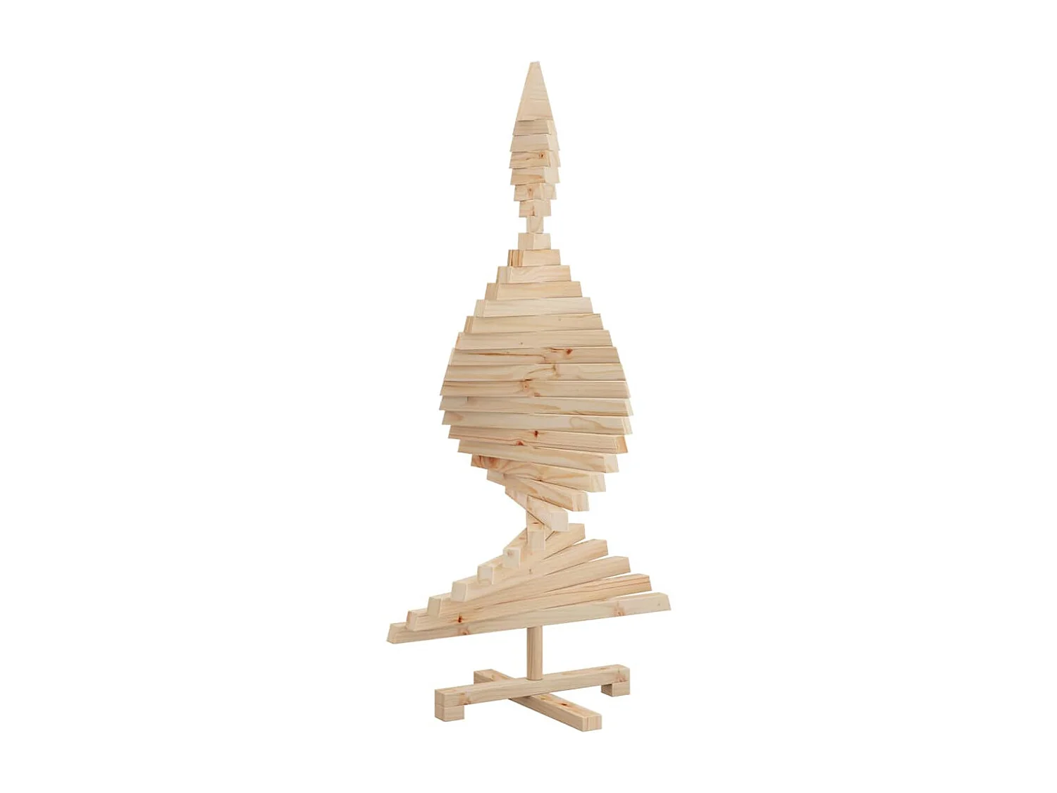 Arbres de Noël avec support Naturel 120 cm Bois massif en pin