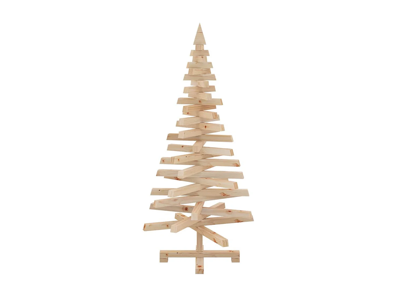 Arbres de Noël avec support Naturel 120 cm Bois massif en pin