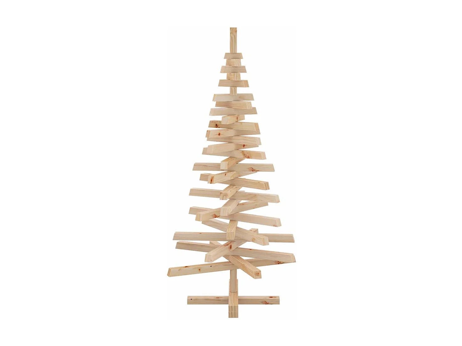 Arbres de Noël avec support Naturel 120 cm Bois massif en pin