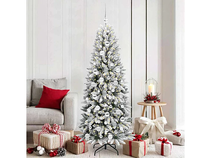 Sapin de Noël artificiel avec 300 LED Blanc 73 x 73 x 180 cm