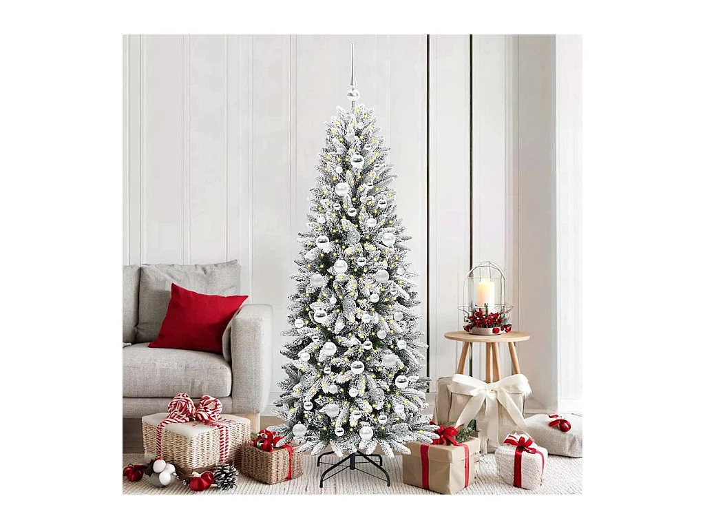 Sapin de Noël artificiel avec 300 LED Blanc 73 x 73 x 180 cm