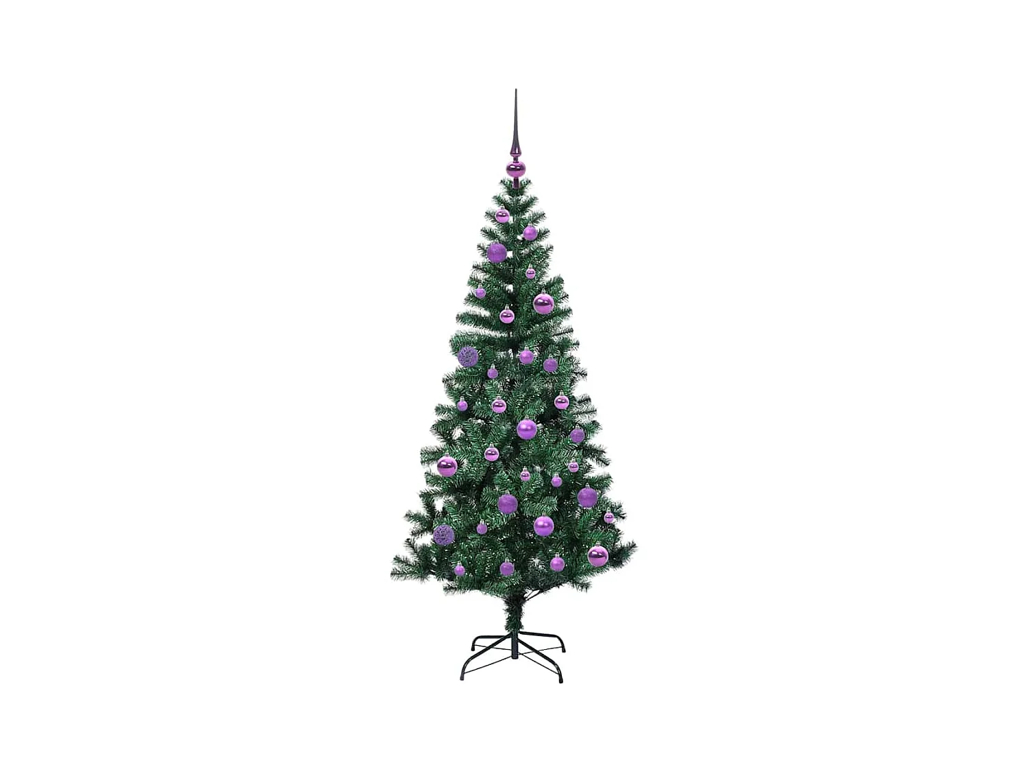 Árvore de Natal Artificial Pré-iluminada Verde 150 cm