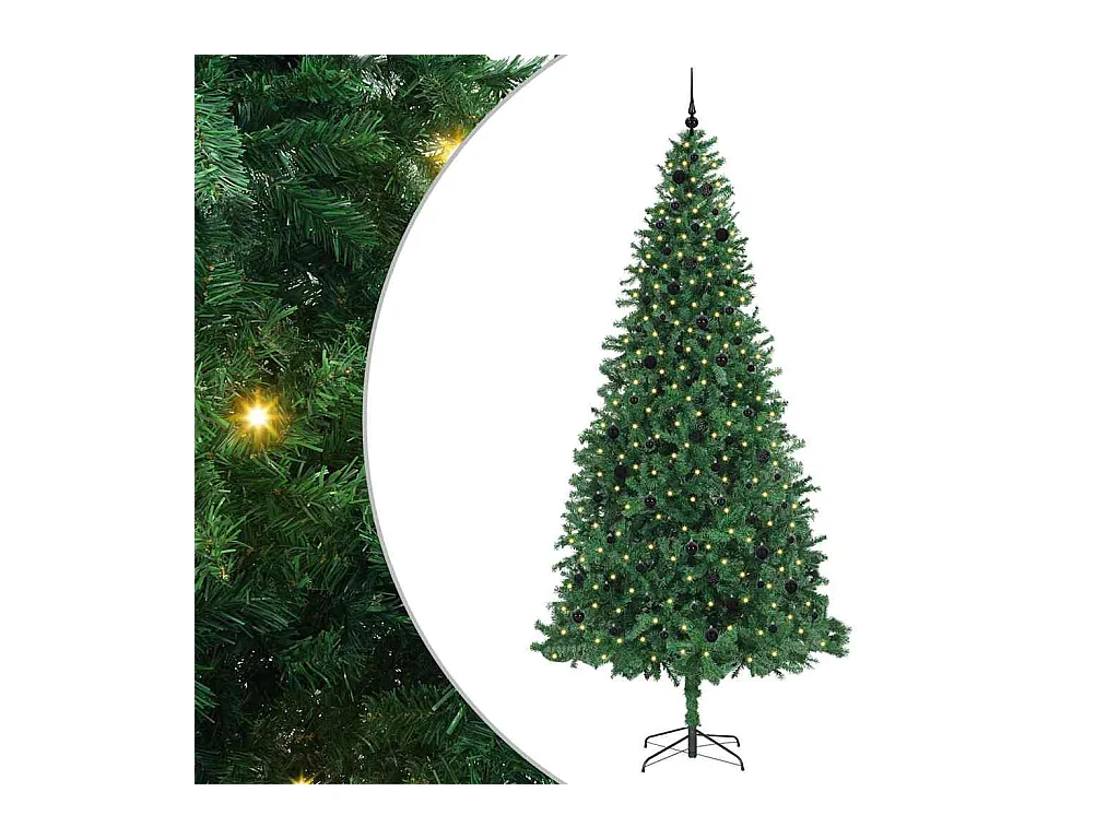 Sapin de Noël artificiel Vert 300 cm PVC, Métal et Plastique