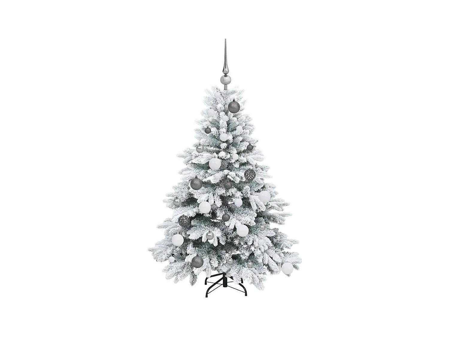 Sapin de Noël artificiel avec 150 LED Vert 120 cm PE et PVC