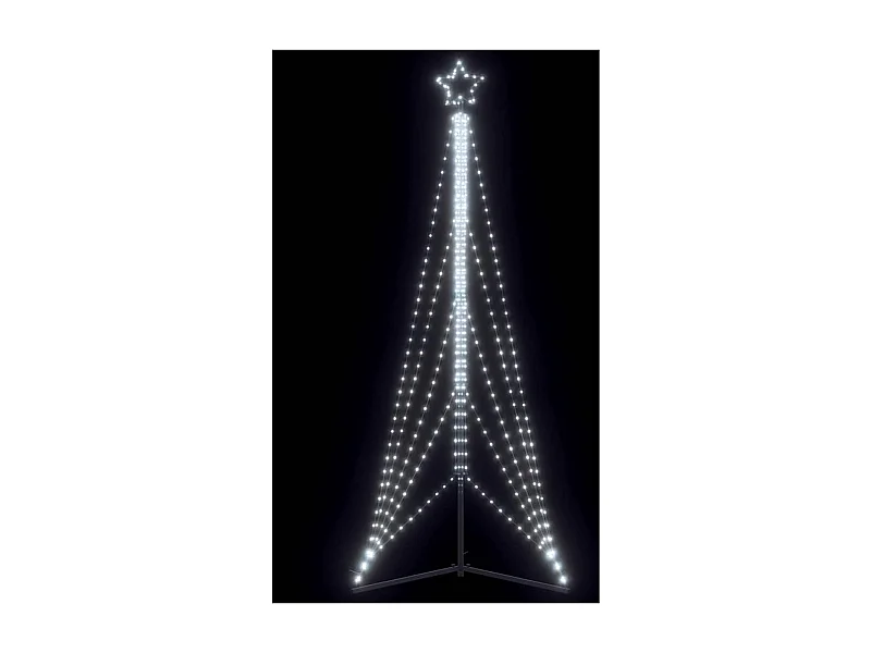 LED-kerstboom 525 LEDs koud wit 302 cm