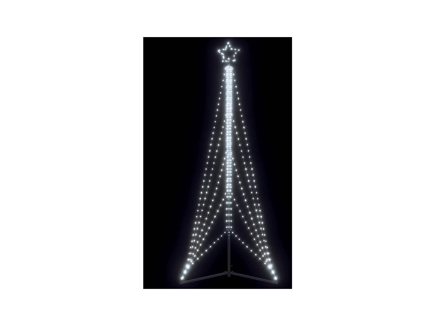 LED-kerstboom 525 LEDs koud wit 302 cm