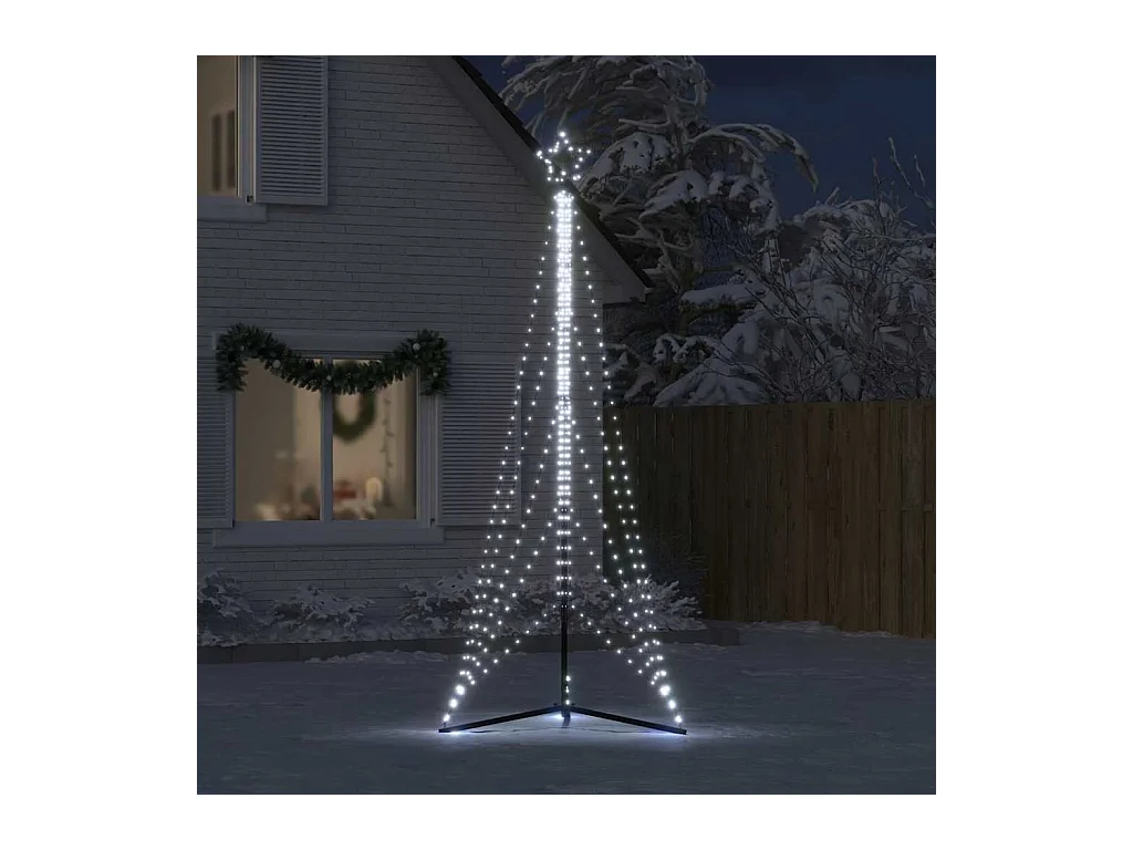 LED-kerstboom 525 LEDs koud wit 302 cm
