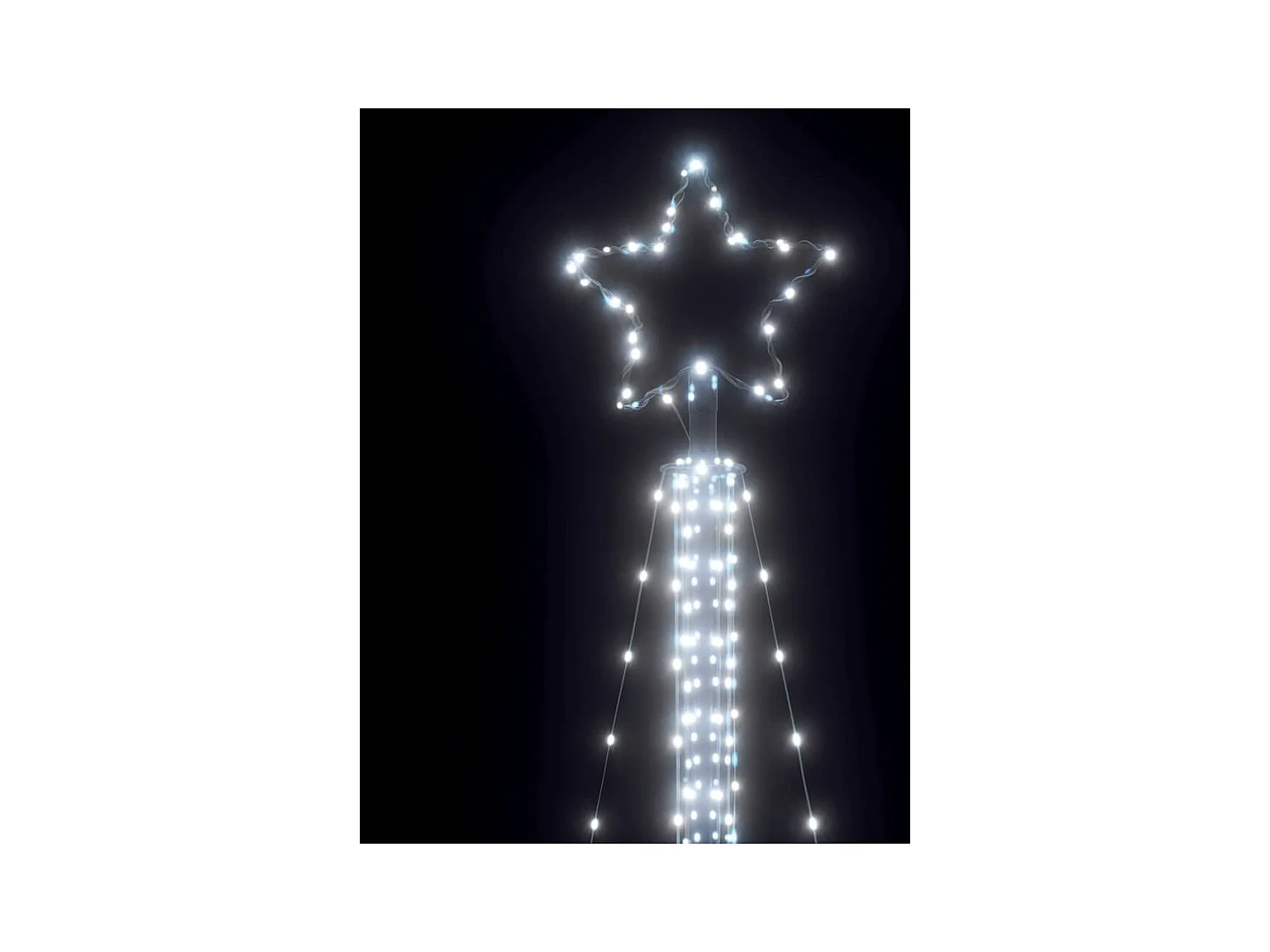 LED-kerstboom 525 LEDs koud wit 302 cm