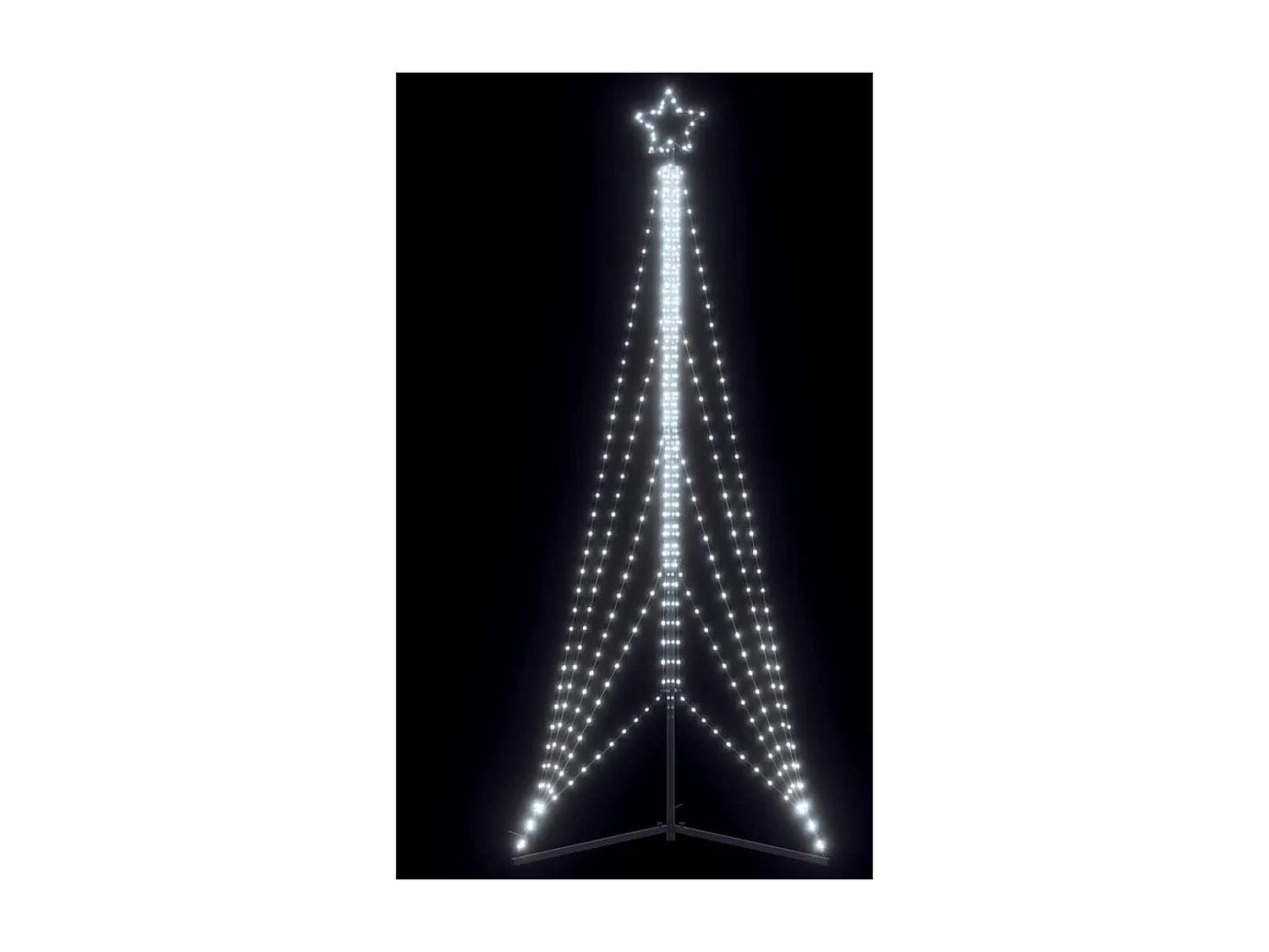 Sapin de Noël à LED 525 LED blanc froid 302 cm