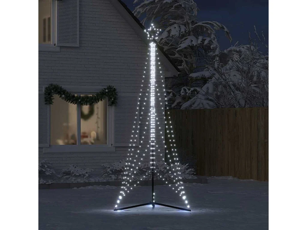 Sapin de Noël à LED 525 LED blanc froid 302 cm