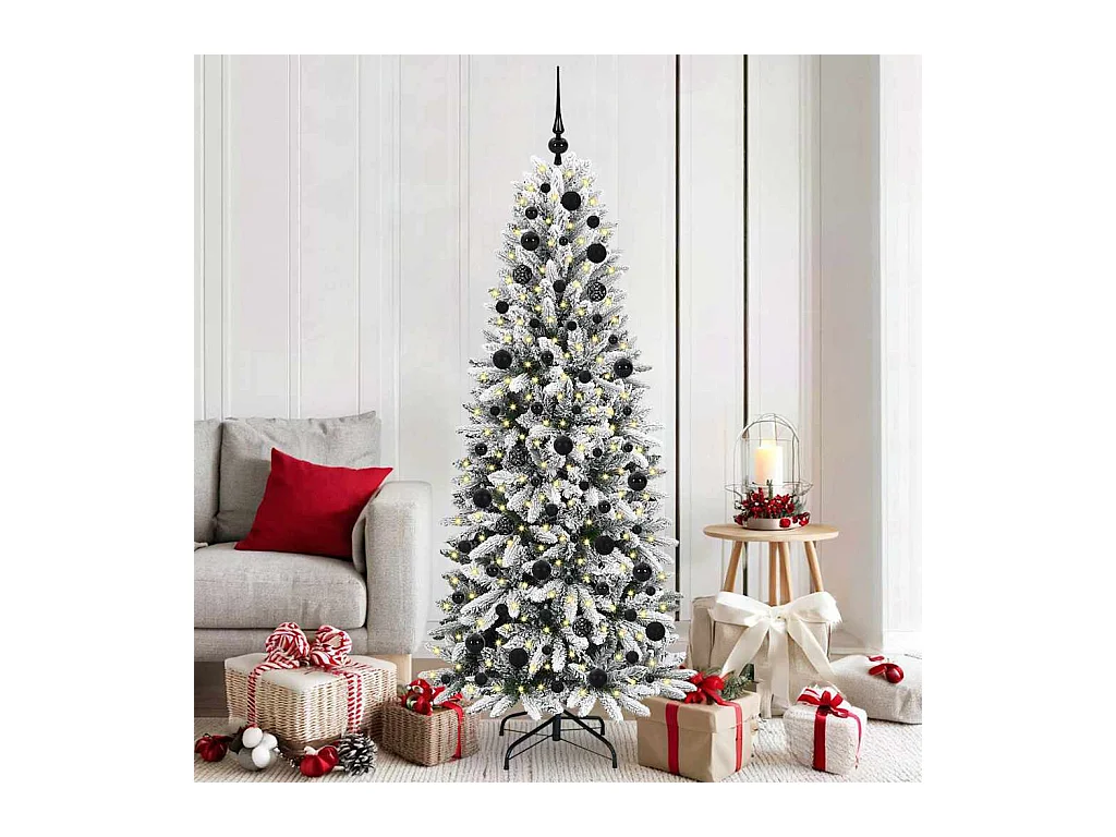 Sapin de Noël artificiel avec 300 LED Blanc 73 x 73 x 180 cm