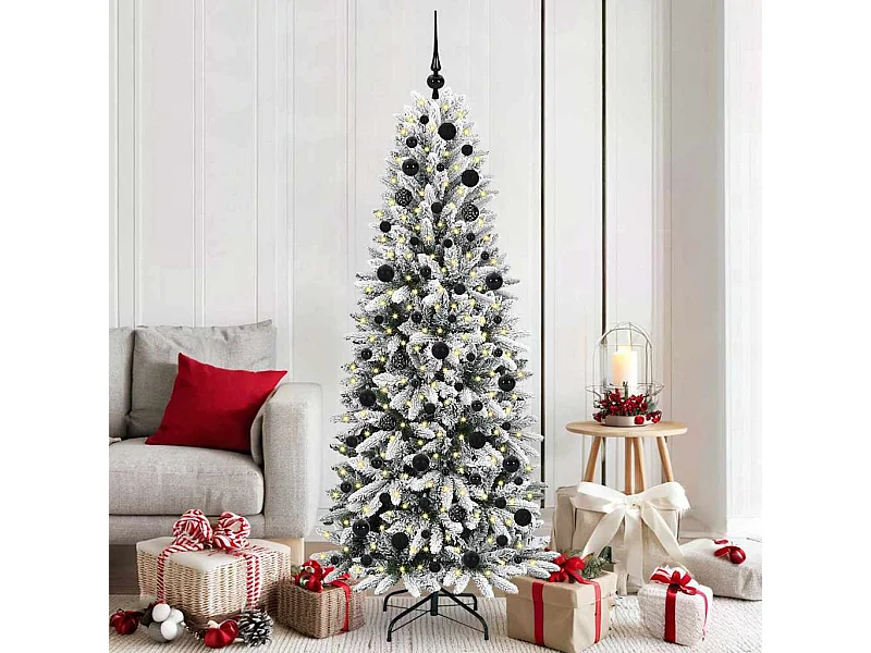 Árvore de Natal Artificial com 300 LEDs Branco 73 x 73 x 180 cm