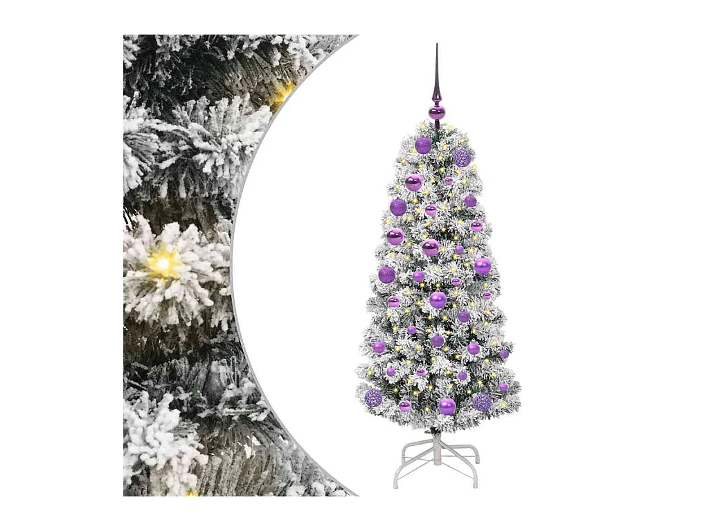 Sapin de Noël Artificiel à Branches Articulées 120 cm PVC