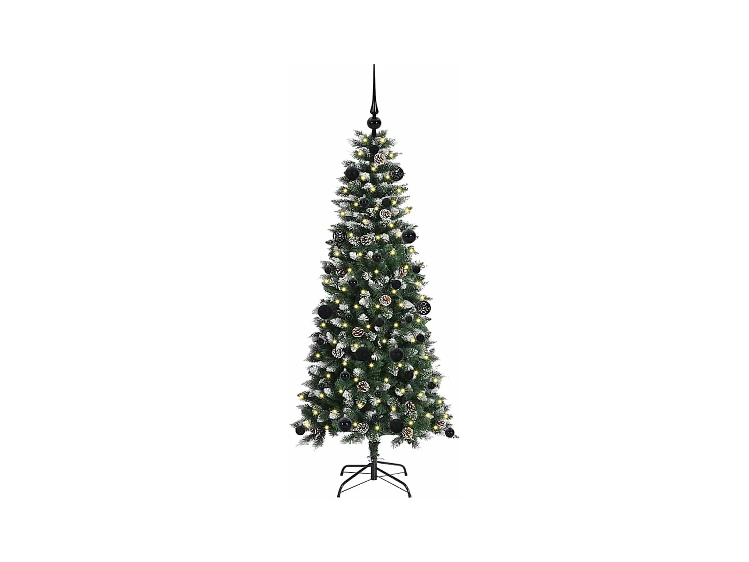 Árvore de Natal Artificial com 150 LEDs Verde 66 x 66 x 150 cm