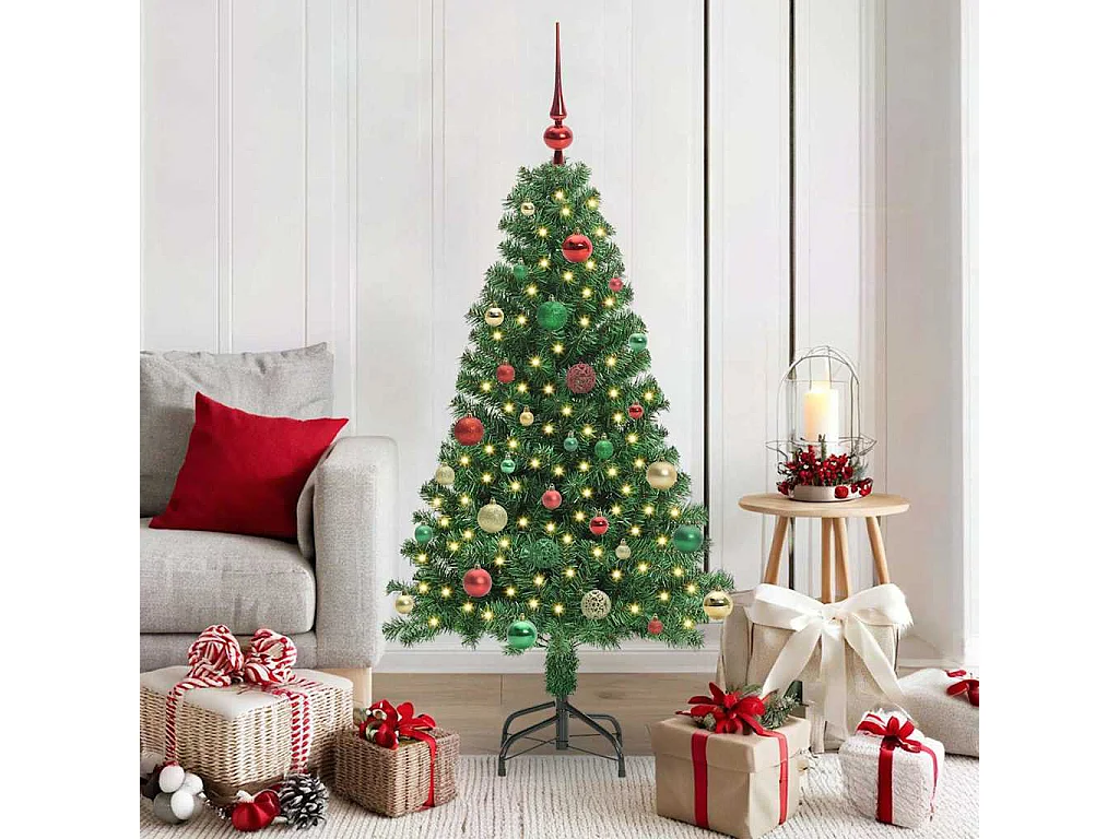 Sapin de Noël artificiel Vert 150 cm PVC, Acier et Plastique