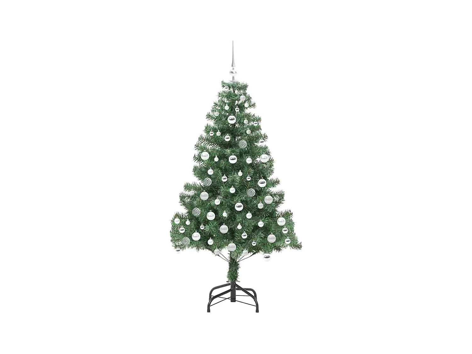 Árvore de Natal com 300 LEDs com suporte Verde 180 cm PVC