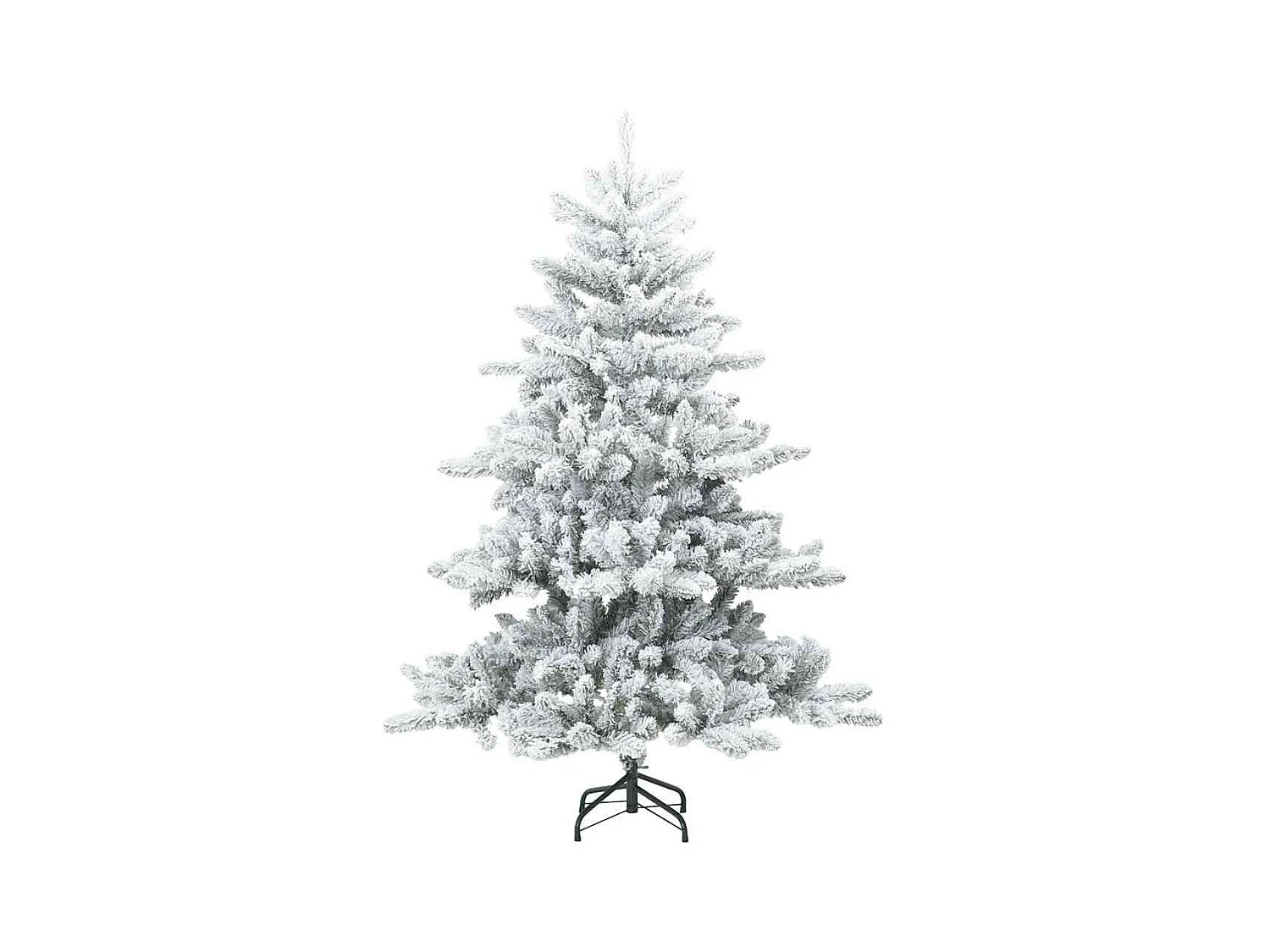 Moderne Kunstmatige Gehingde Kerstboom met Sneeuw en Vilt Wit