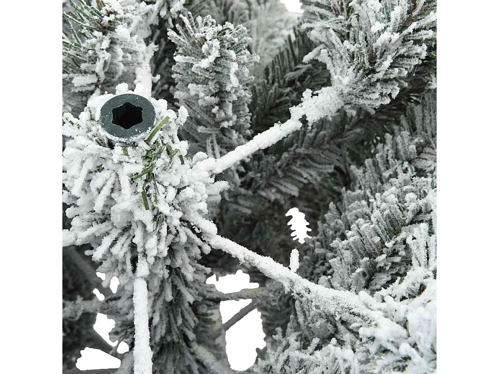 Arbre de Noël Artificiel Moderne à Charnières Flocké avec Neige