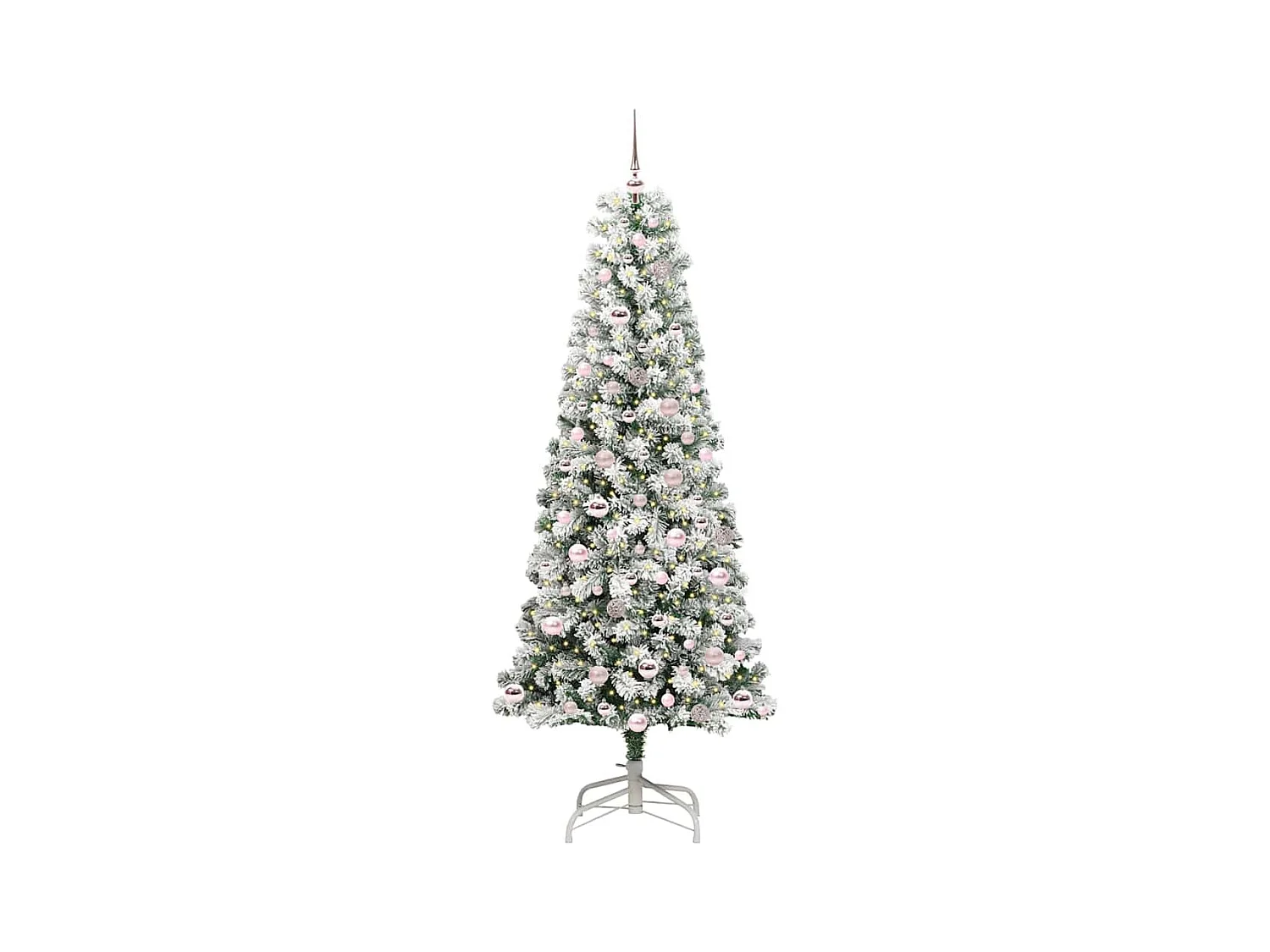 Árbol de Navidad artificial con ramas articuladas 210 cm PVC