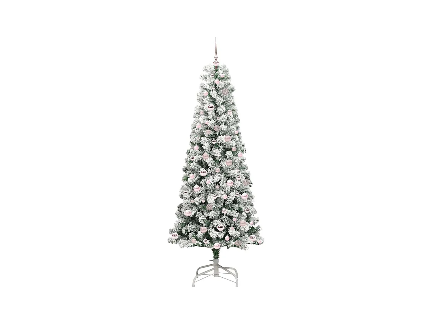 Árbol de Navidad artificial con ramas articuladas 210 cm PVC
