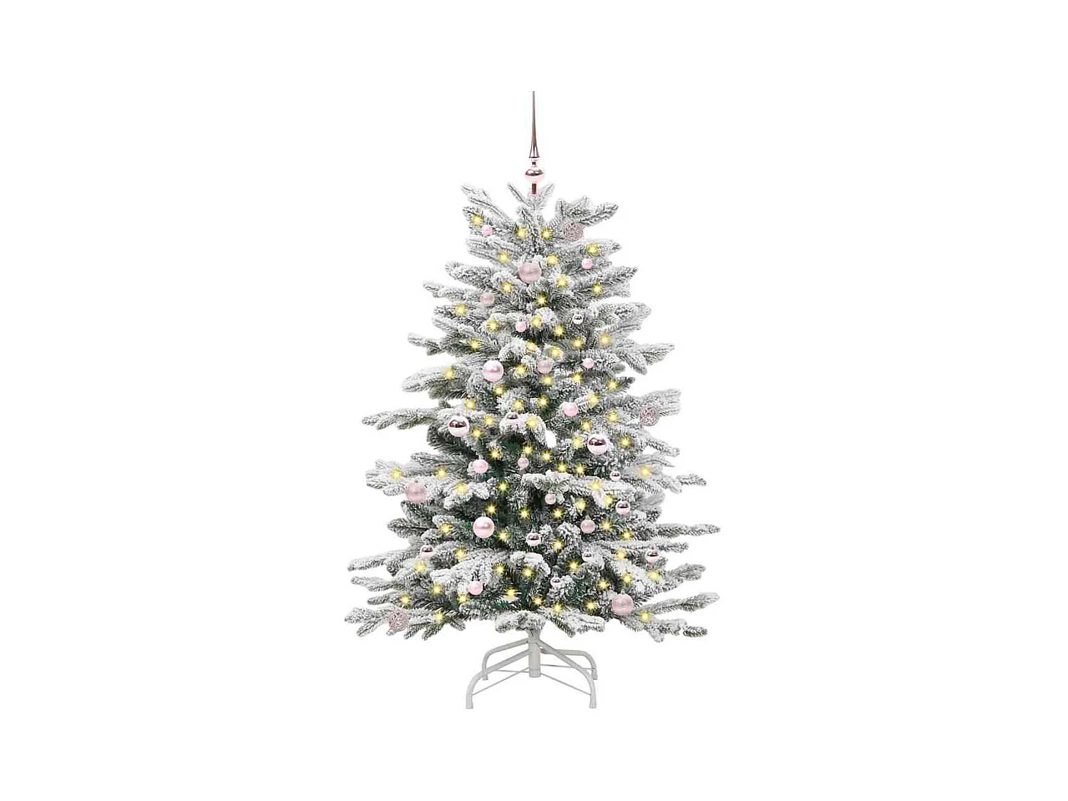 Sapin de Noël Artificiel à Branches Articulées Blanc 150 cm