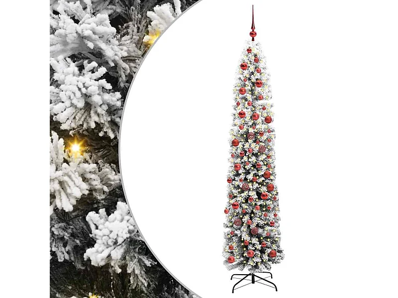 Árbol de Navidad artificial Verde 180 cm PVC, Acero y Plástico