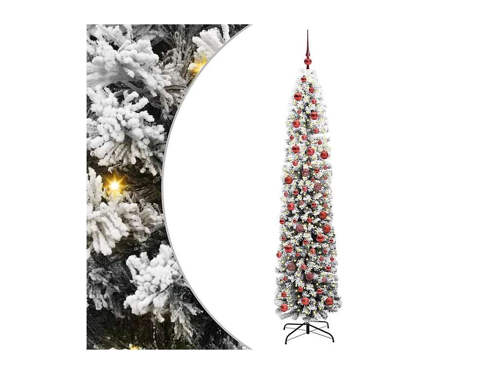 Árbol de Navidad artificial Verde 180 cm PVC, Acero y Plástico