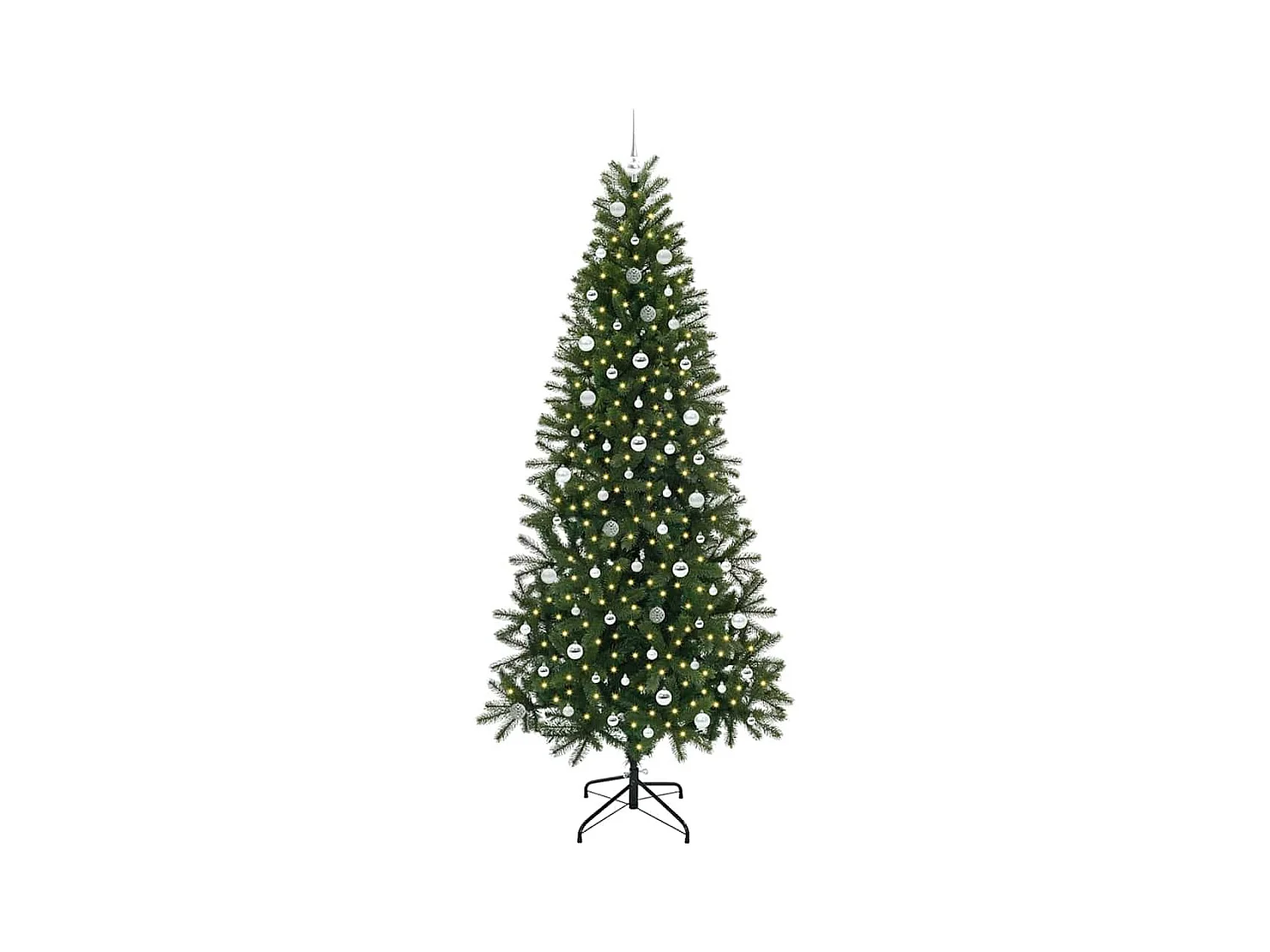 Árbol de Navidad artificial con 300 LED Verde 240 cm PE y PVC