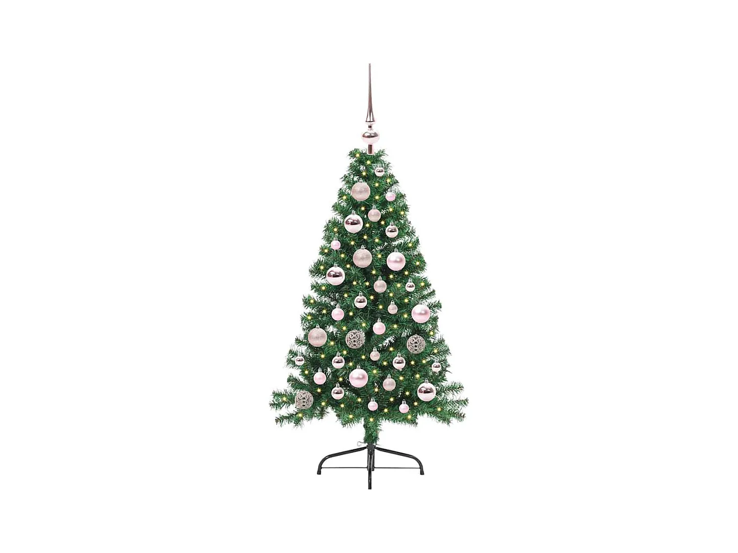 Árvore de Natal Artificial Pré-iluminada Verde 120 cm PVC