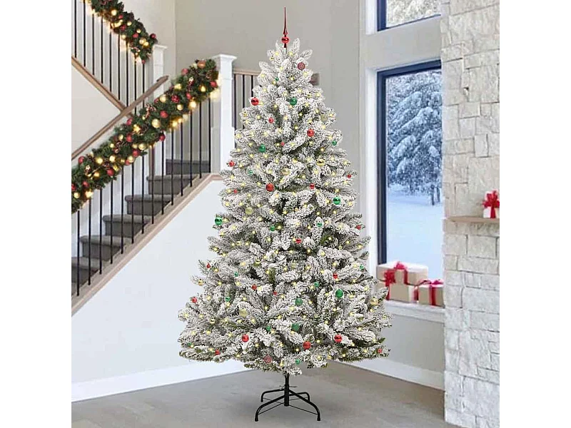 Árbol de Navidad artificial Verde y 300 cm PVC y Metal