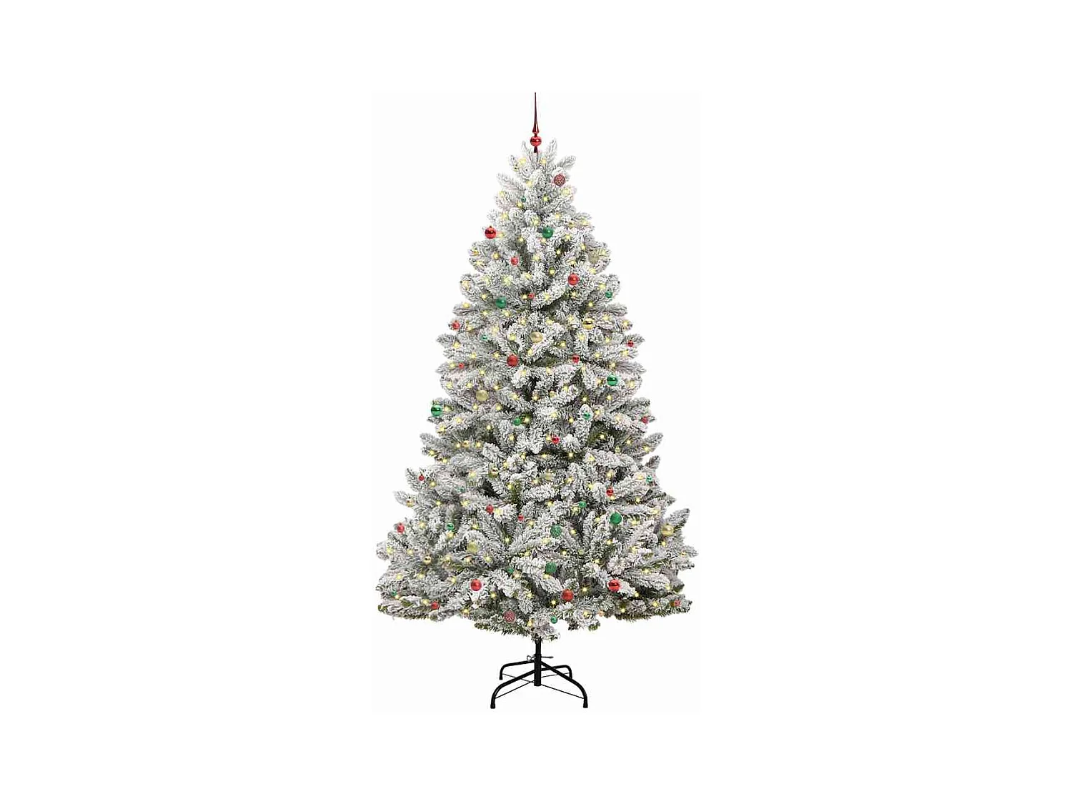 Árbol de Navidad artificial Verde y 300 cm PVC y Metal