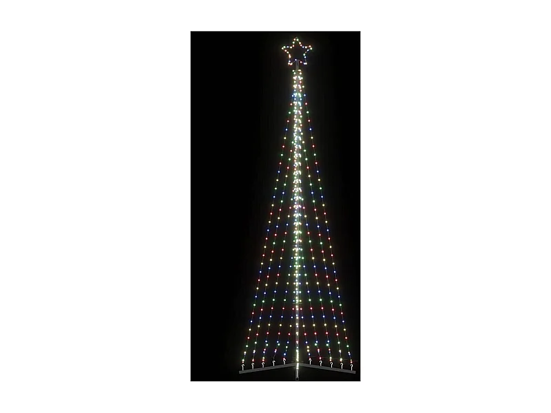 LED Árvore de Natal 495 LEDs Coloridos 300,5 cm