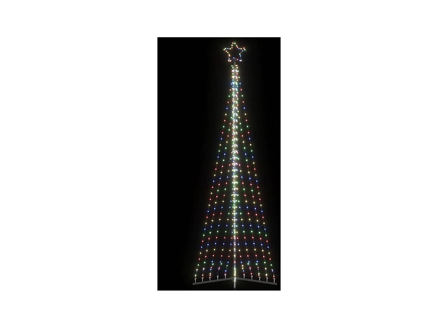 LED Árvore de Natal 495 LEDs Coloridos 300,5 cm